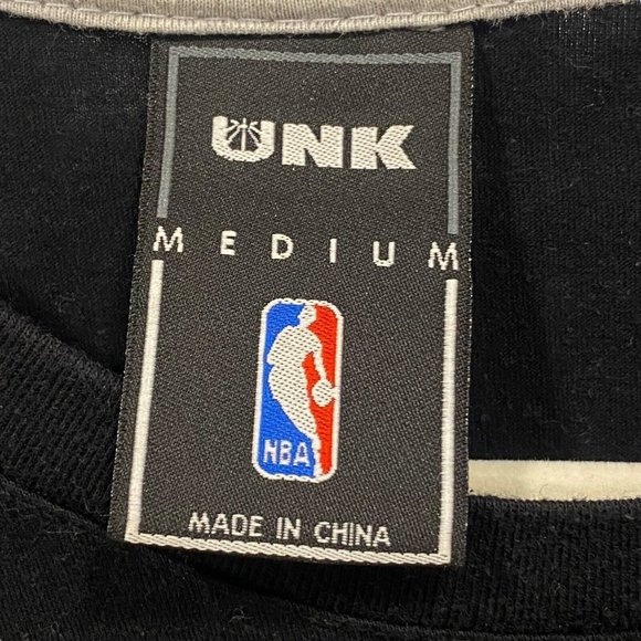 UNK NBA Men's BROOKLYN NETS Black Gray White Short Sleeve T-Shirt MEDIUM - Picture 4 of 6